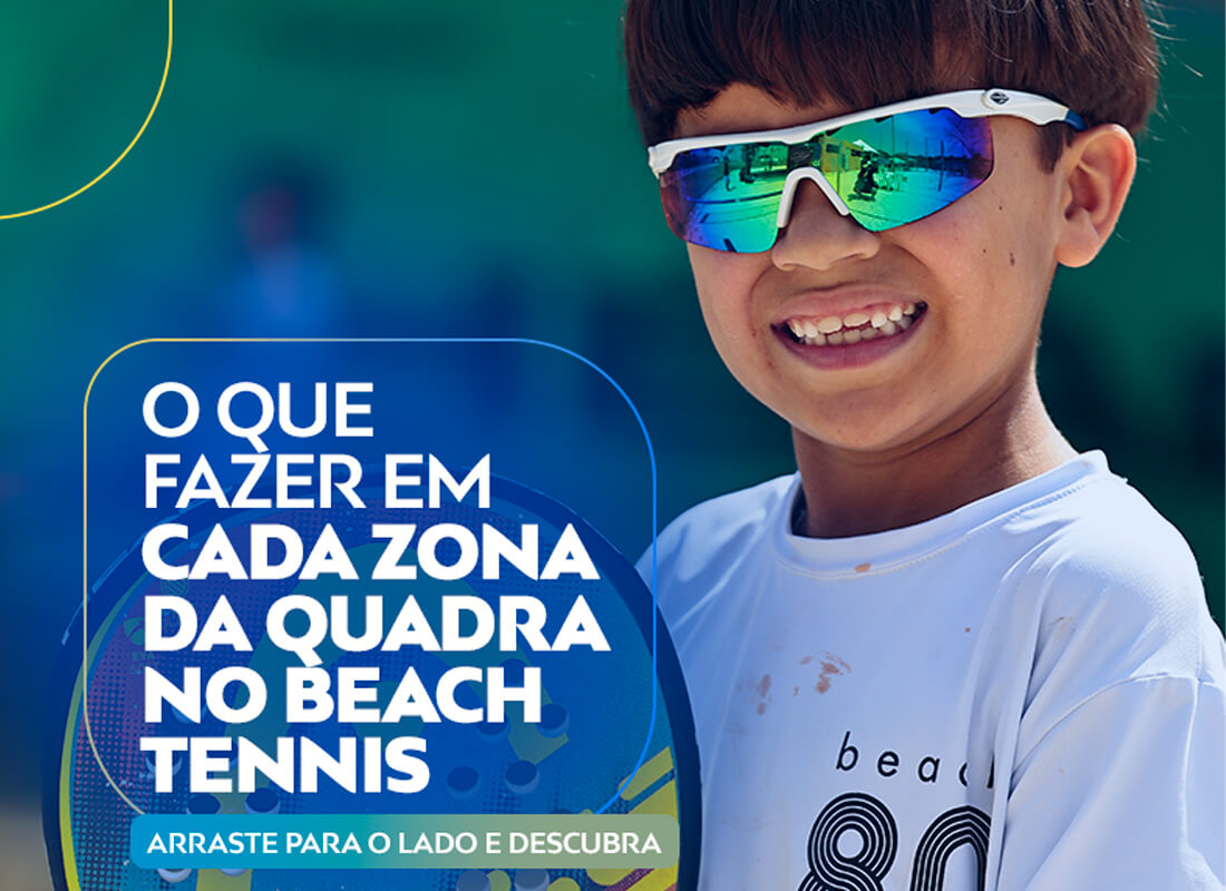 O que fazer em cada zona da quadra no Beach Tennis