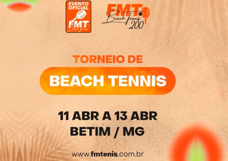 Torneio de Beach Tennis 11/04 a 13/04