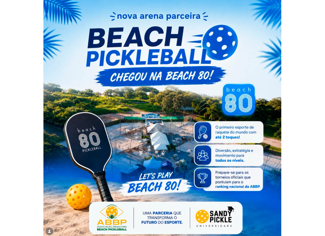 Beach Pickleball chegou no Beach 80!
